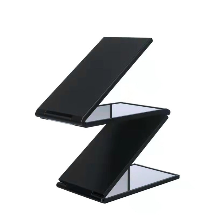 Four-sided Foldable Multi-angle Panoramic Portable Makeup Mirror(Black) - Mirror by PMC Jewellery | Online Shopping South Africa | PMC Jewellery