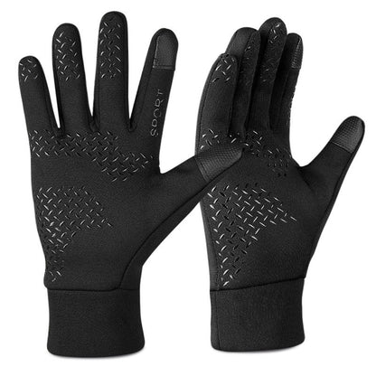 Outdoor Sports Velvet Anti-Slip Glove, Size: XL(Black) - Full Finger Gloves by PMC Jewellery | Online Shopping South Africa | PMC Jewellery