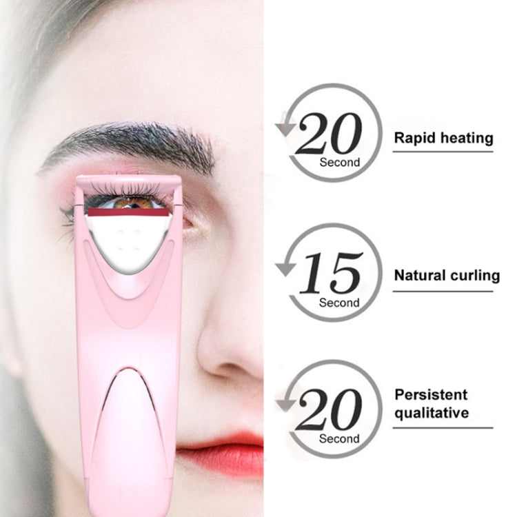 3 PCS Brick Stone Pattern Electric Heated Eyelash Perming Curler(Pink) - Eyes by PMC Jewellery | Online Shopping South Africa | PMC Jewellery