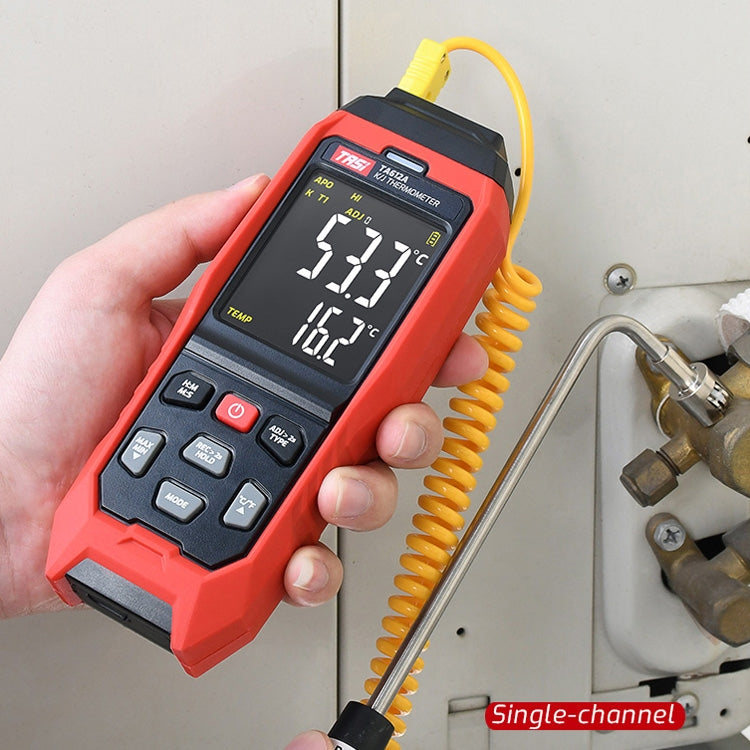TASI Contact Temperature Meter K-Type Thermocouple Probe Thermometer, Style: TA612A Single Channel - free shipping - PMC TechLife - Order now!