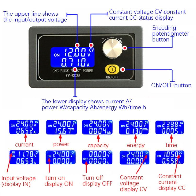 5-30V Adjustable DC Voltage Regulator Power Module Solar Charge - Other Accessories by PMC Jewellery | Online Shopping South Africa | PMC Jewellery