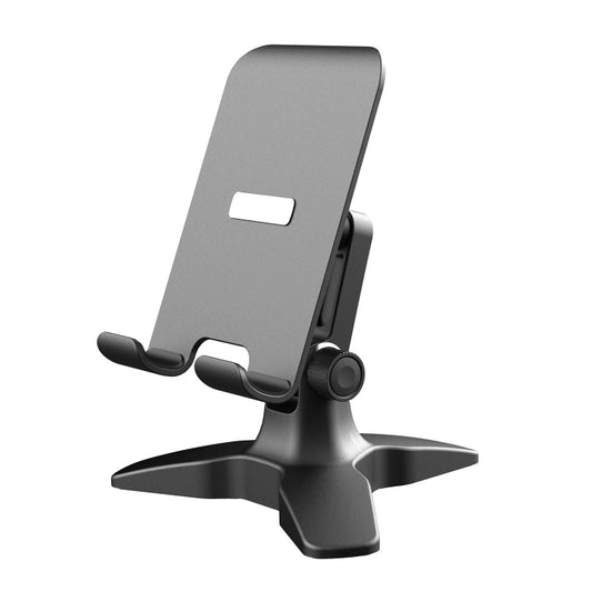 Portable Foldable Rotary Desktop Bracket Silicone Non-Slip Mobile Phone Bracket(Black) - Desktop Holder by PMC Jewellery | Online Shopping South Africa | PMC Jewellery