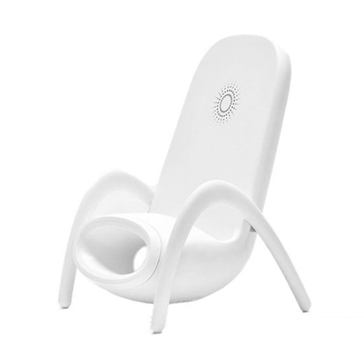 JP-wxc Chair Shape Wireless Charger with Amplifier Function(White) - Wireless Charger by PMC Jewellery | Online Shopping South Africa | PMC Jewellery