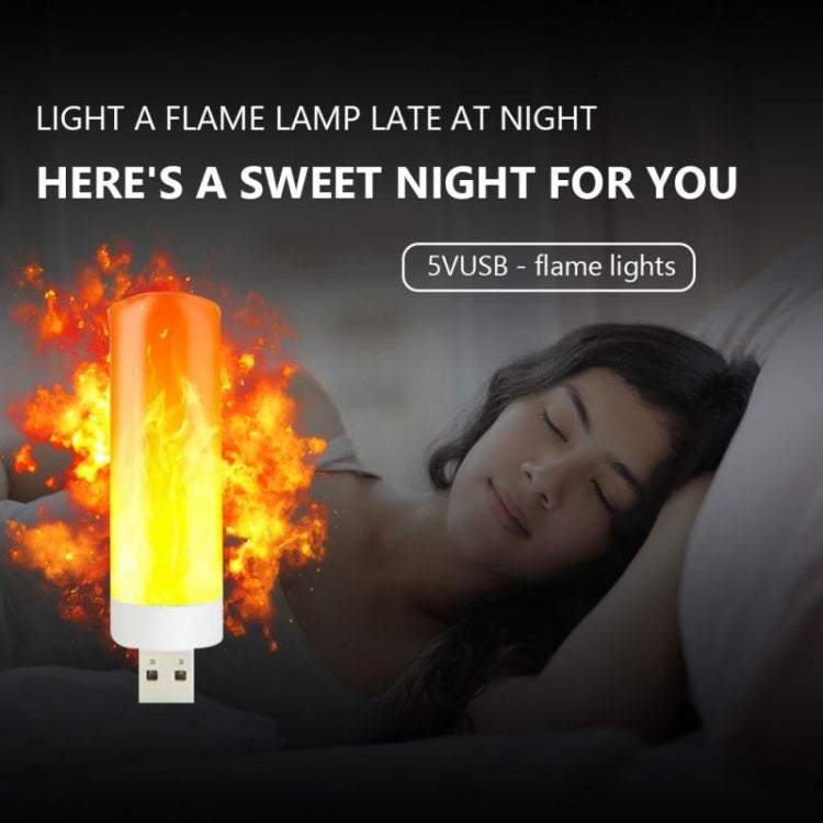 4 PCS USB Candlelight LED Imitation Flame Lamp - USB Light by PMC TechLife | Online Shopping South Africa | PMC TechLife | Buy Now Pay Later Mobicred