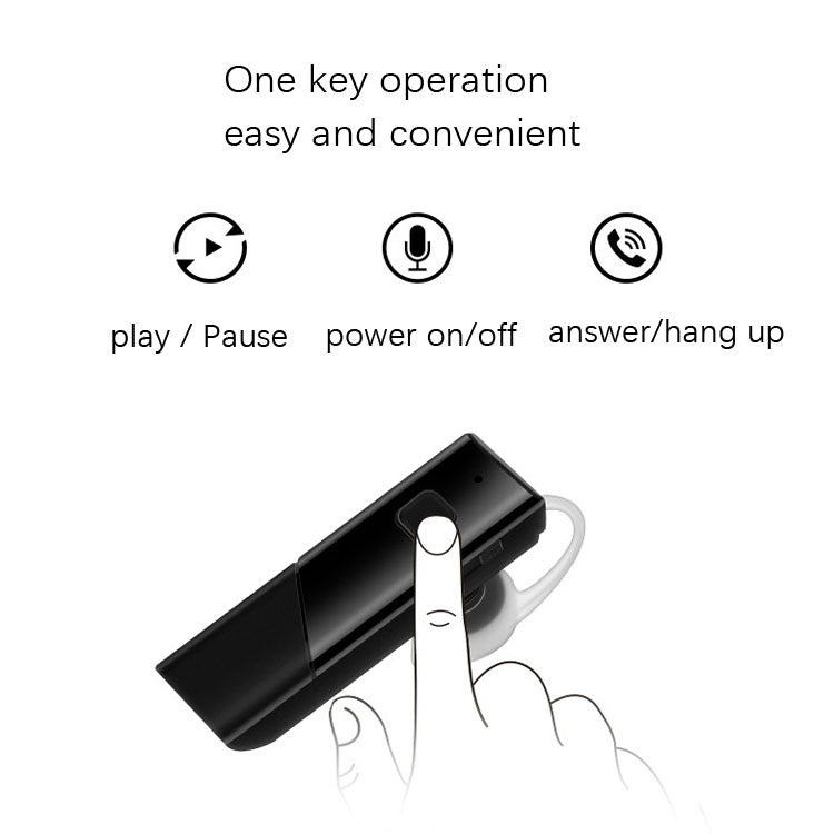 Single Ear 4.2 Bluetooth Headset Stereo HIFI Sports Wireless Bluetooth Headset(A2 Black) - Bluetooth Earphone by PMC TechLife | Online Shopping South Africa | PMC TechLife