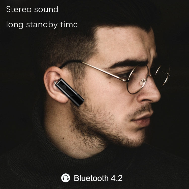 Single Ear 4.2 Bluetooth Headset Stereo HIFI Sports Wireless Bluetooth Headset(A2 Black) - Bluetooth Earphone by PMC TechLife | Online Shopping South Africa | PMC TechLife