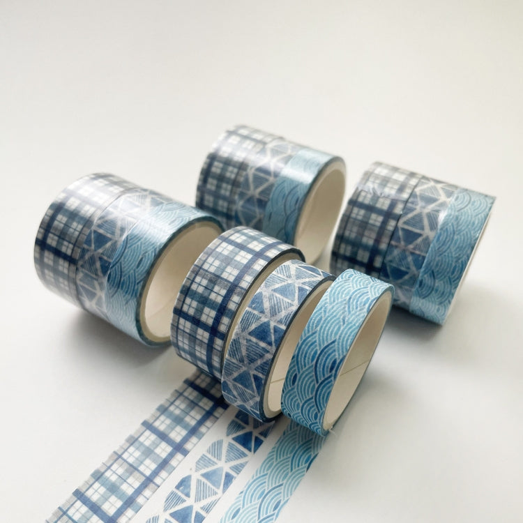 3 Sets/9 Rolls 4585 3m Paper Bronzing Hand Account Tape Set(Blues) - Tape & Solid glue by PMC TechLife | Online Shopping South Africa | PMC TechLife