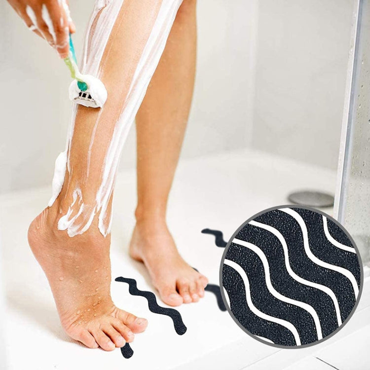 24pcs /Bag Wavy Shaped Gravel Pattern Bathtub Non-Slip Sticker, Specification: 1.3 x 18cm(Transparent) - Adhesives & Sealers by PMC Jewellery | Online Shopping South Africa | PMC Jewellery