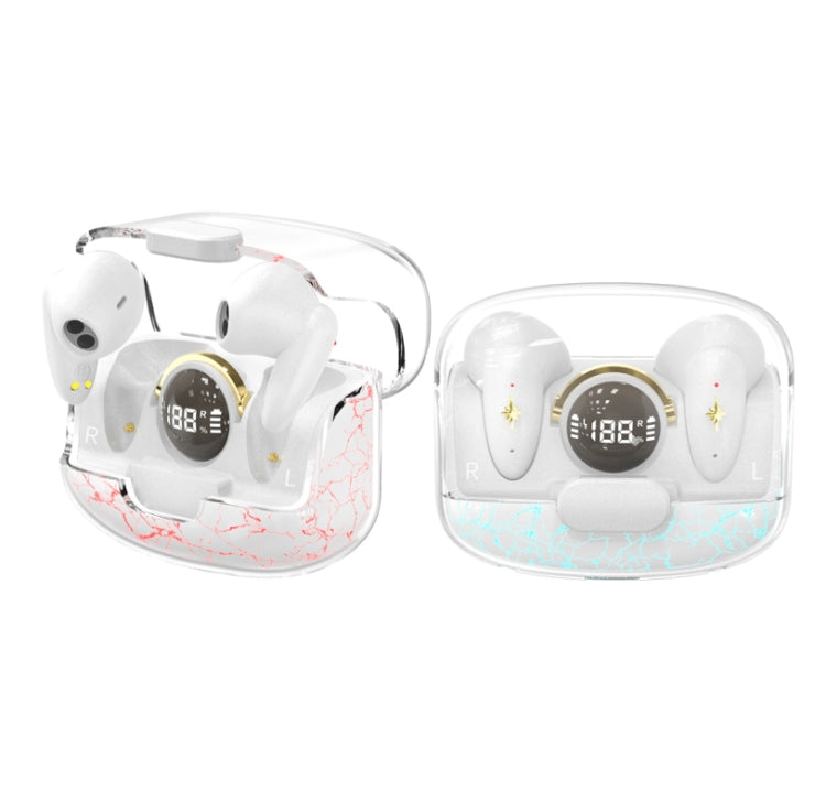 TWS Wireless Bluetooth Headset In-ear Space Capsule Gaming Headset(Transparent White) - TWS Earphone by PMC Jewellery | Online Shopping South Africa | PMC Jewellery