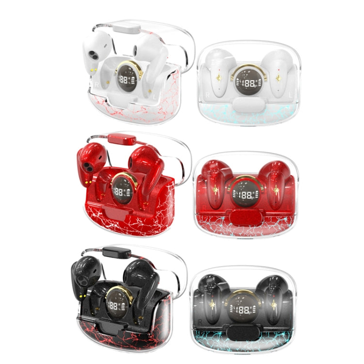 TWS Wireless Bluetooth Headset In-ear Space Capsule Gaming Headset(Transparent White) - TWS Earphone by PMC TechLife | Online Shopping South Africa | PMC TechLife