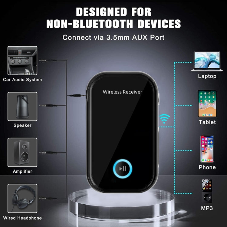 Car Bluetooth 5.0 Audio Receiver 3.5mm Bluetooth Converter - Bluetooth Adapters by PMC TechLife | Online Shopping South Africa | PMC TechLife | Buy Now Pay Later Mobicred