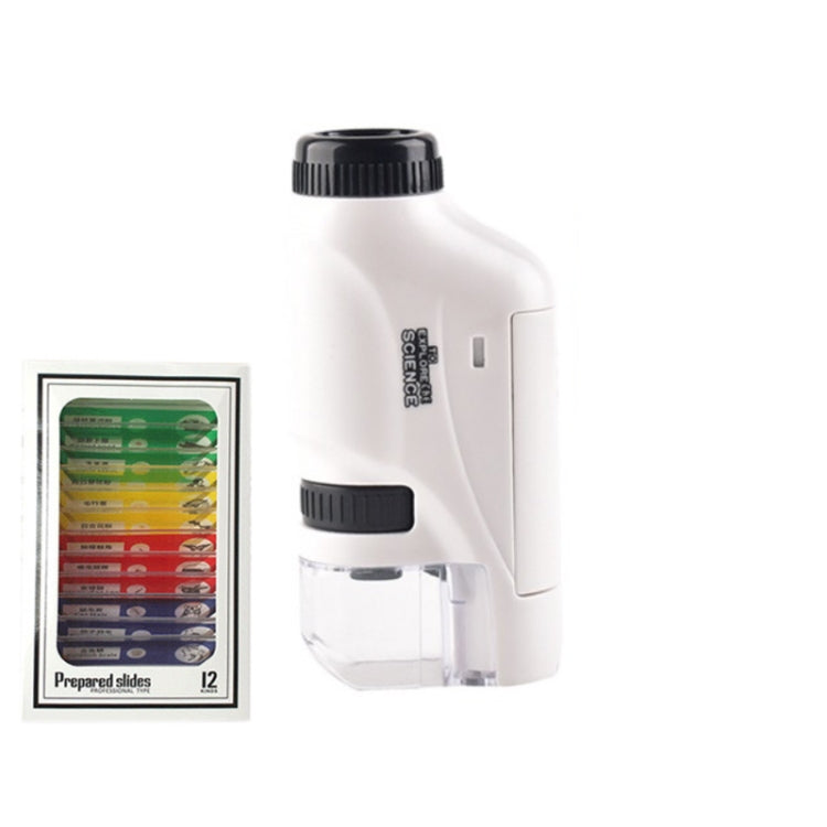 Children Handheld Portable Laboratory Equipment Microscope Toys, Colour: Lite + Specimen (White) - Digital Microscope by PMC TechLife | Online Shopping South Africa | PMC TechLife | Buy Now Pay Later Mobicred