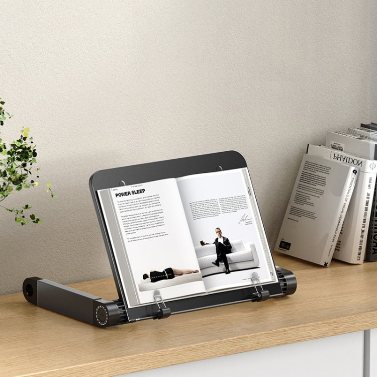 L03 Adjustable Lifting Reading Rack Book Holder Laptop Stand,Style��� Single Section Black - Holder & Storage Rack by PMC TechLife | Online Shopping South Africa | PMC TechLife