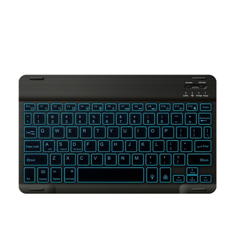 78 Keys 10 Inch RGB Colorful Backlit Bluetooth Keyboard For Mobile Phone / Tablet(Black) - Wireless Keyboard by PMC TechLife | Online Shopping South Africa | PMC TechLife