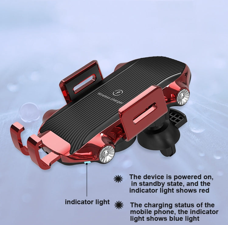 X343 15W Car Wireless Charger Smart Induction Suction Cup Phone Holder(Black) - free shipping - PMC TechLife - Order now!