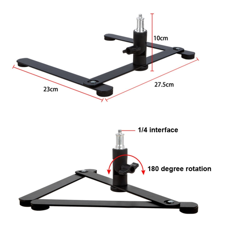 360 Degree Adjustable Metal Overhead Base Desktop Phone Holder,Style: Only Base - Stand by PMC TechLife | Online Shopping South Africa | PMC TechLife