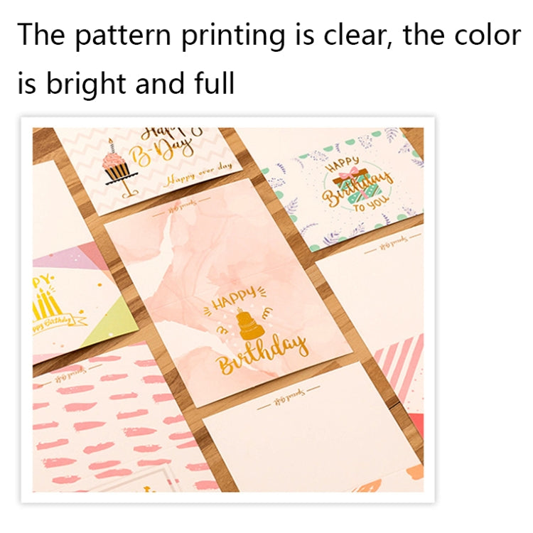 50 PCS Hot Stamping Embossed Birthday Card(7) - Cards & Invitations by PMC TechLife | Online Shopping South Africa | PMC TechLife