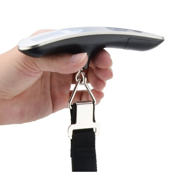 Stainless Steel Handheld Electronic Luggage Scale Portable Express Scale(White) - Hanging Scales by PMC Jewellery | Online Shopping South Africa | PMC Jewellery