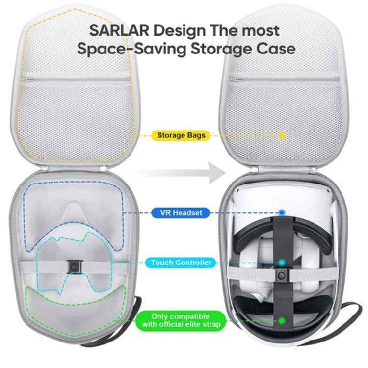 Portable VR Glasses Storage Case For Oculus Quest 2(Gray) - free shipping - PMC TechLife - Order now!