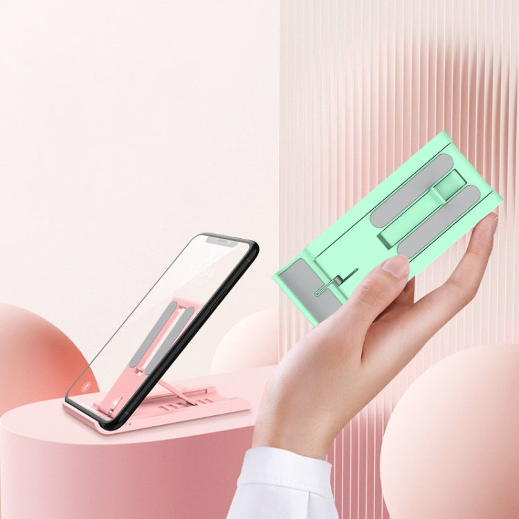 2 PCS K30 Multi-speed Adjustment Desktop Mobile Phone Bracket Notebook Folding Bracket(Pink) - Desktop Holder by PMC TechLife | Online Shopping South Africa | PMC TechLife