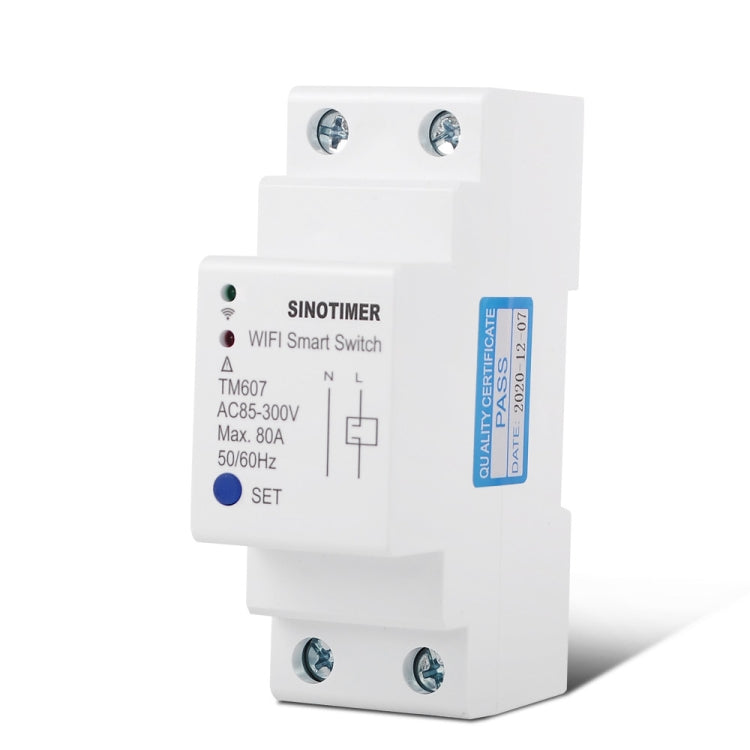 SINOTIMER TM607 Intelligent Wifi Timer Mobile App Home Rail Remote Control Time Switch 80A 85-300V - free shipping - PMC TechLife - Order now!
