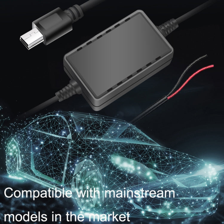 2 PCS USB Car Charge 12V To 5V Navigation Instrument Reduction Line(Mini Left Bend) - DIY Modified Charger by PMC Jewellery | Online Shopping South Africa | PMC Jewellery