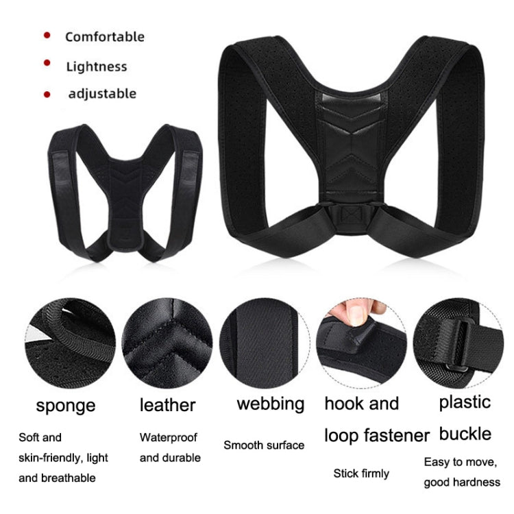 Invisible Breathable Posture Correction Belt Adjustable Back Corrector, Size: S (Black) - Corrector by PMC Jewellery | Online Shopping South Africa | PMC Jewellery