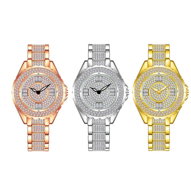 BS Bee Sister FA0917L  Niche Full Diamond Ladies Watch(Silver) - Alloy Watches by BS Bee Sister | Online Shopping South Africa | PMC Jewellery | Buy Now Pay Later Mobicred