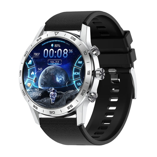 LOANIY DT70 Analog Digital Dual Display Smart Call Watch(Silver Silicone) - Smart Watches by LOANIY | Online Shopping South Africa | PMC Jewellery | Buy Now Pay Later Mobicred