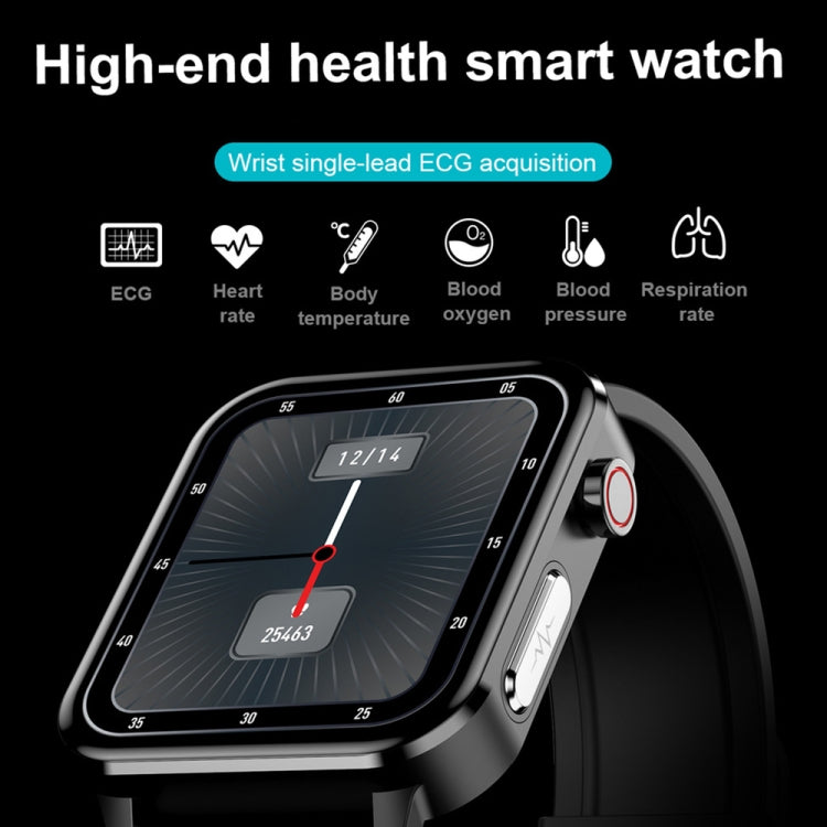 LOANIY E86 1.7 Inch Heart Rate Monitoring Smart Bluetooth Watch, Color: Brown Leather - Smart Watches by LOANIY | Online Shopping South Africa | PMC Jewellery | Buy Now Pay Later Mobicred