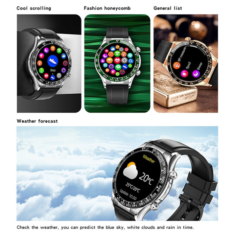 LOANIY E18 Pro Smart Bluetooth Calling Watch with NFC Function, Color: Black Leather - free shipping - PMC TechLife - Order now!