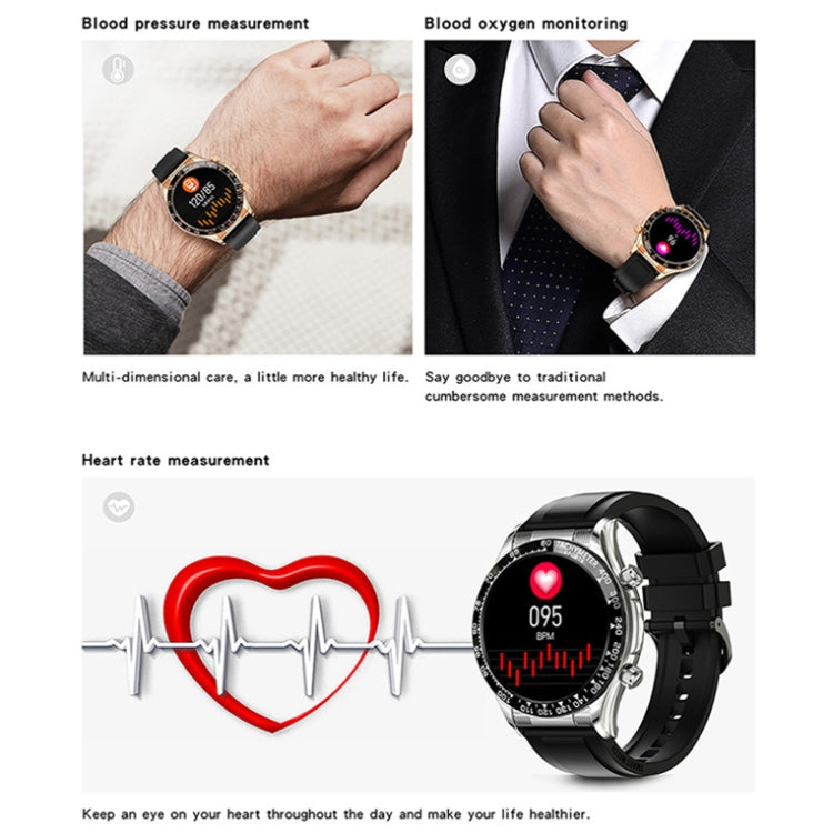 LOANIY E18 Pro Smart Bluetooth Calling Watch with NFC Function, Color: Green Silver Steel - Smart Watches by LOANIY | Online Shopping South Africa | PMC TechLife | Buy Now Pay Later Mobicred