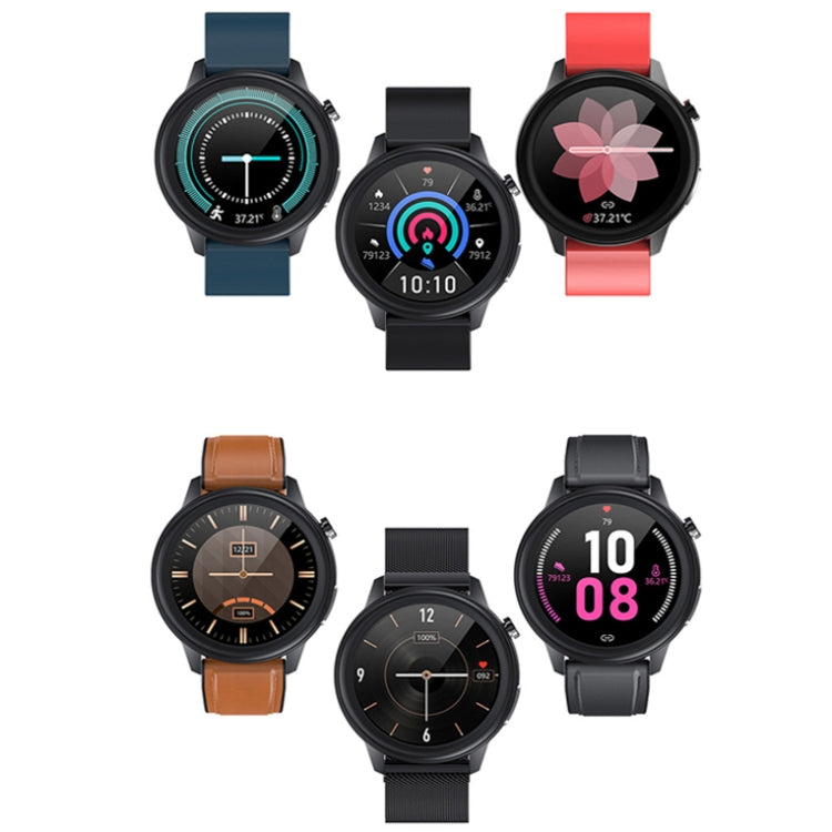 LOANIY E80 1.3 Inch Heart Rate Detection Smart Watch, Color: Black Leather - Smart Watches by LOANIY | Online Shopping South Africa | PMC Jewellery | Buy Now Pay Later Mobicred