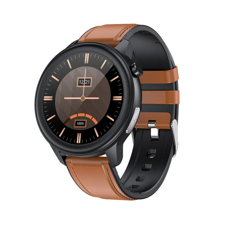 LOANIY E80 1.3 Inch Heart Rate Detection Smart Watch, Color: Brown Leather - Smart Watches by LOANIY | Online Shopping South Africa | PMC Jewellery | Buy Now Pay Later Mobicred