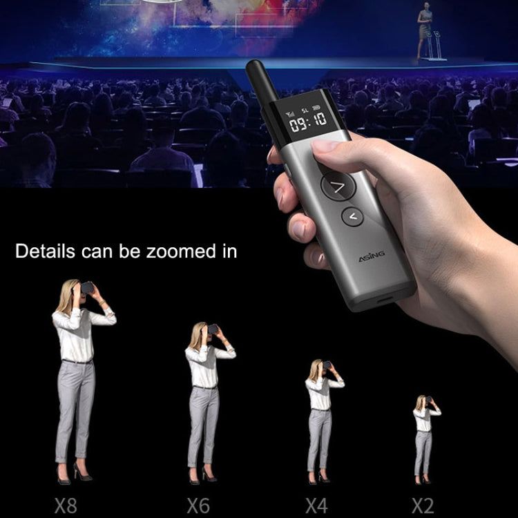 ASiNG A10 Green Light PPT Page Turning Pen Remote Control Presentation Pen, Capacity: 128M (Gray) - free shipping - PMC TechLife - Order now!