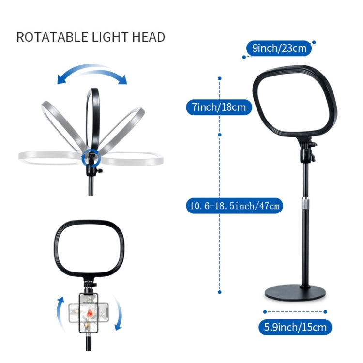 S20 LED Ring Live Fill Light Selfie Photography Full Screen Beauty Light, Style: Single Light + Stand - Ring Light by PMC TechLife | Online Shopping South Africa | PMC TechLife