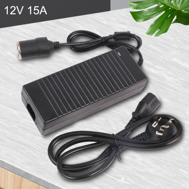 220V To 12V Power Converter 15A Car to Household Power Adapter, Plug Type: EU Plug - Step-down Transformer by PMC TechLife | Online Shopping South Africa | PMC TechLife | Buy Now Pay Later Mobicred