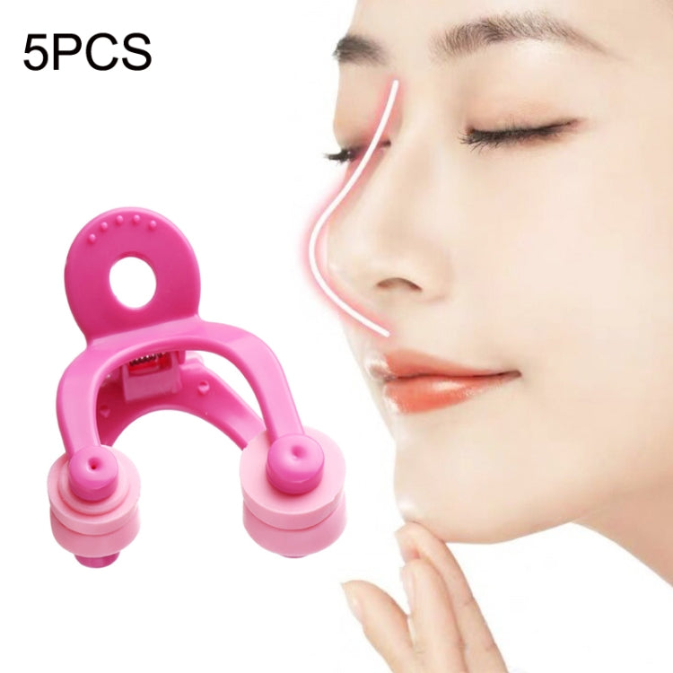 5PCS Shangen + Nose Alar Double Effect Nose Clip Shape High And Beautiful Nose Tool(Pink) - Corrector by PMC Jewellery | Online Shopping South Africa | PMC Jewellery