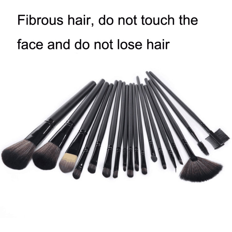 15 PCS / Set Black Makeup Brush Set Loose Powder Brush Makeup Tool - Makeup Brushes by PMC Jewellery | Online Shopping South Africa | PMC Jewellery