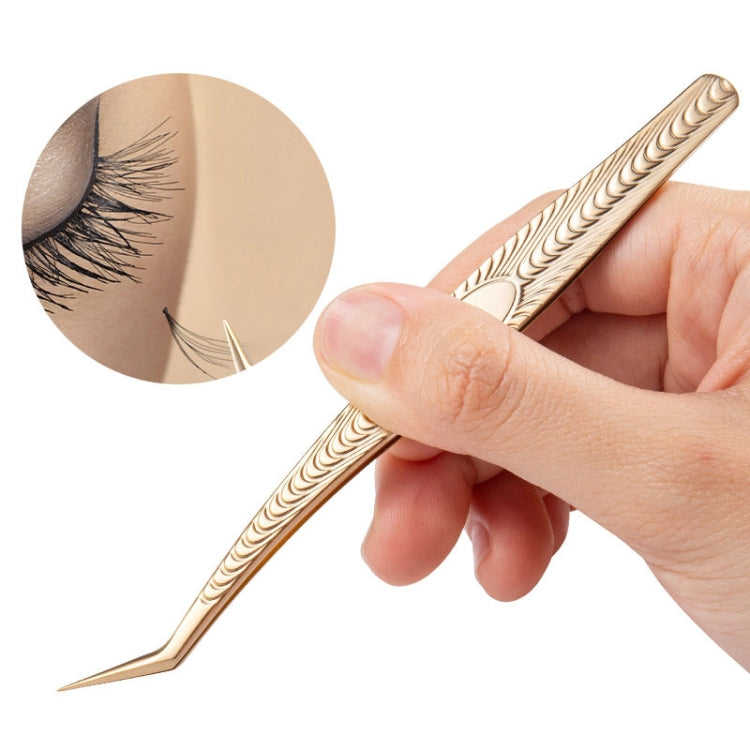 Eyelash Clip Eyelash Tweezers High Precision Eyelash Extension Tool(Dolphin Tweezers) - Tools by PMC Jewellery | Online Shopping South Africa | PMC Jewellery