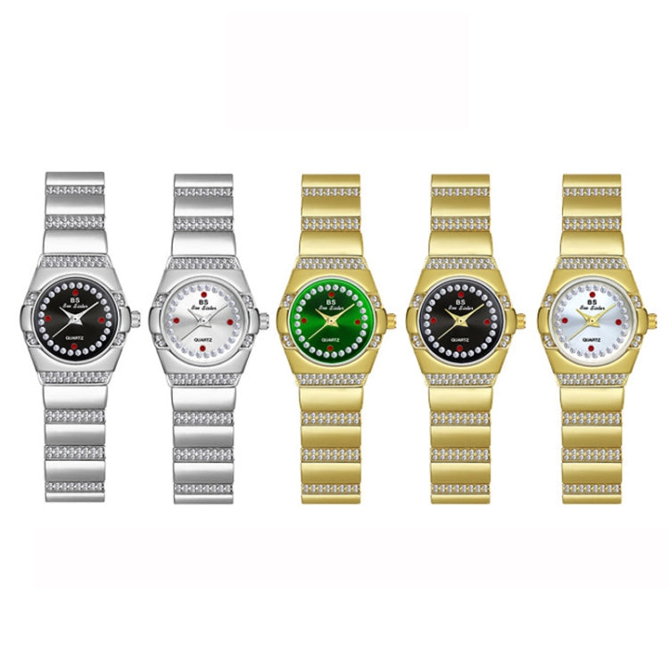 BS Bee Sister  FA1647 Classic Ladies Watch Diamond Wrist Watch(Golden White) - Alloy Watches by BS Bee Sister | Online Shopping South Africa | PMC Jewellery | Buy Now Pay Later Mobicred