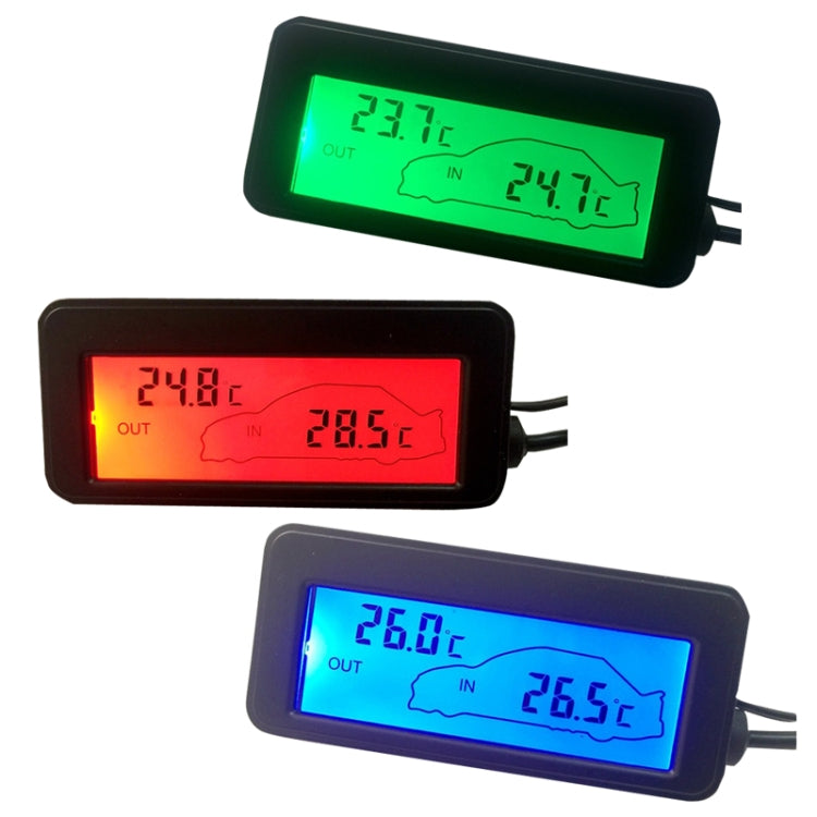 Car Inside and Outside Backlit Mini Digital Thermometer(Green) - free shipping - PMC TechLife - Order now!