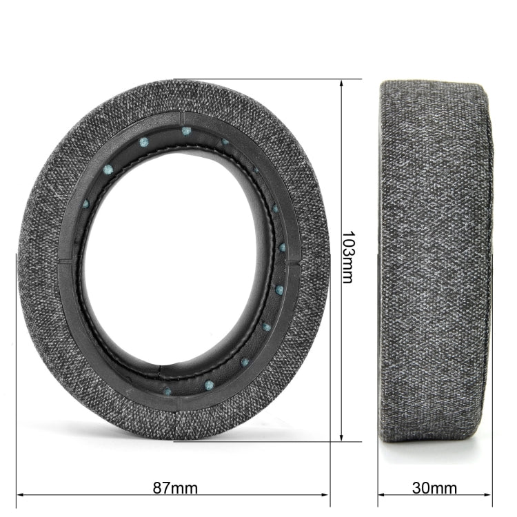 1 Pair Earmuffs Earpads  For CORSAIR HS50 Pro HS60 Pro HS70 Pro(Gray Linen + Leather) - Earmuff & Pad by PMC TechLife | Online Shopping South Africa | PMC TechLife