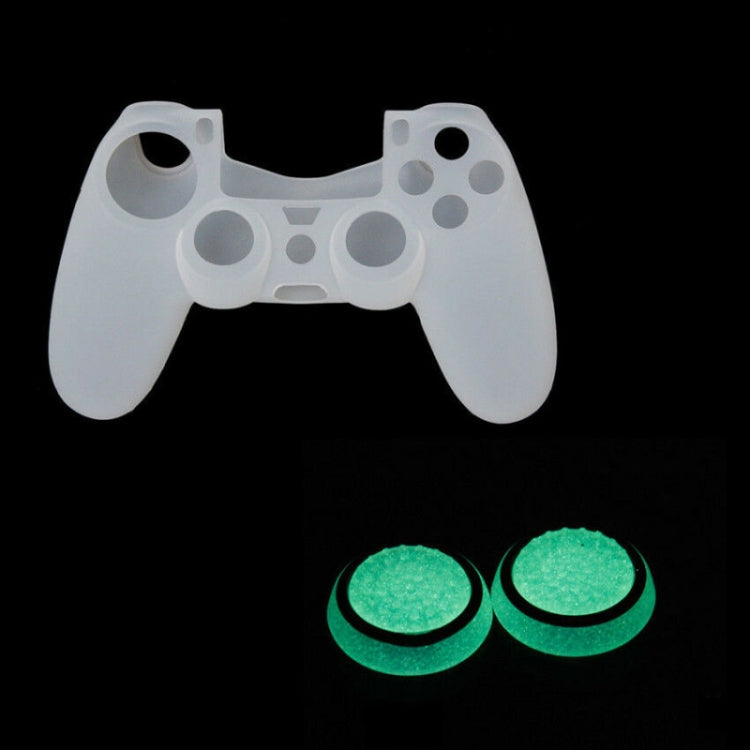 10 PCS Gamepad Silicone Luminous Button Cap Rocker Cap For PS5/PS4/PS3/ONE/360/PRO/series X/S(Transparent Red Circle) - Cases by PMC Jewellery | Online Shopping South Africa | PMC Jewellery