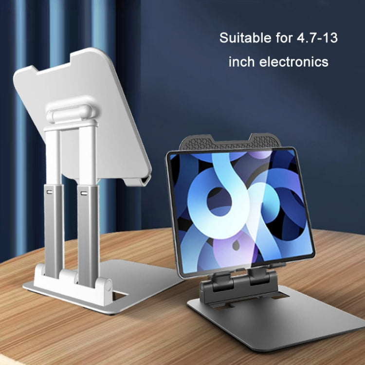 Tablet Mobile Phone Desktop Double Pole Lifting Folding Bracket, Color: Black (Small) - Desktop Holder by PMC TechLife | Online Shopping South Africa | PMC TechLife
