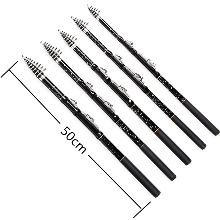 ZHANLANGWANG Carbon Throwing Pole Mini Short Rock Fishing Rod, Length: 2.1m(Black) - Fishing Rods & Accessories by PMC TechLife | Online Shopping South Africa | PMC TechLife