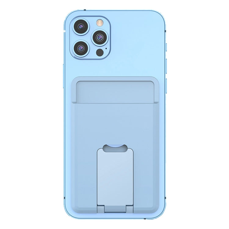 CY133H Silicone Magnetic Phone Holder with Card Holder Function(Peak Blue) - Hand-Sticking Bracket by PMC TechLife | Online Shopping South Africa | PMC TechLife