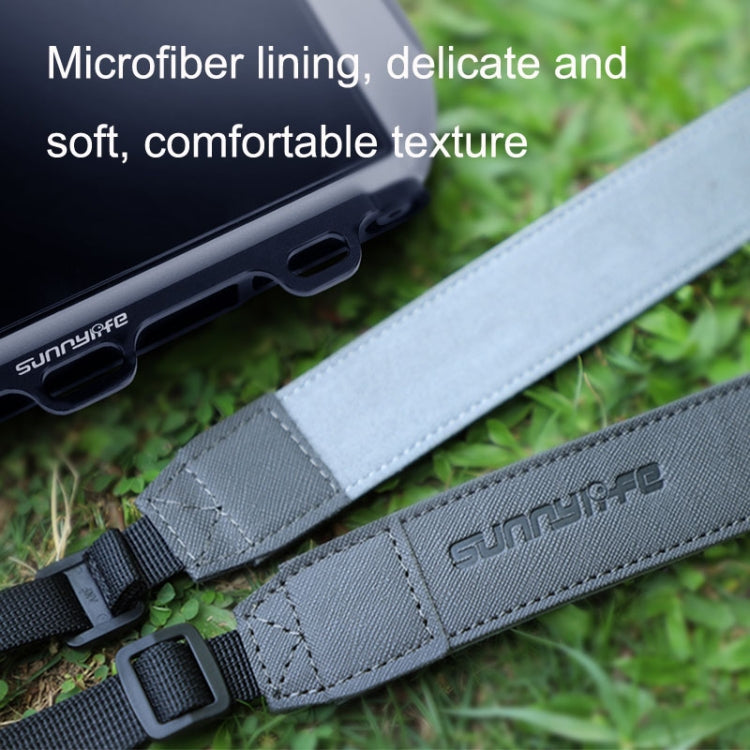 Sunnylife MM3-GS389 For Mini 3 Pro DJI RC with Screen Remote Control Leather Lanyard(Black Gray) - Others by Sunnylife | Online Shopping South Africa | PMC TechLife | Buy Now Pay Later Mobicred