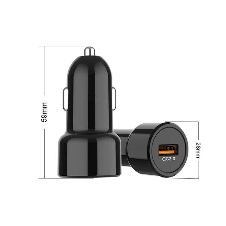 IBD321-Q3 Universal Fireproof Mobile Phone Car Charger, Model: 4.8A+24W - Car Charger by PMC TechLife | Online Shopping South Africa | PMC TechLife