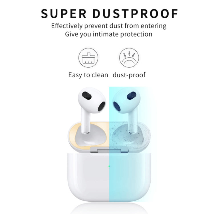 2 PCS Headphone Inner Cover Sticker Dustproof Protective Film For Airpods 3(Silver) - Protective Sticker by PMC Jewellery | Online Shopping South Africa | PMC Jewellery